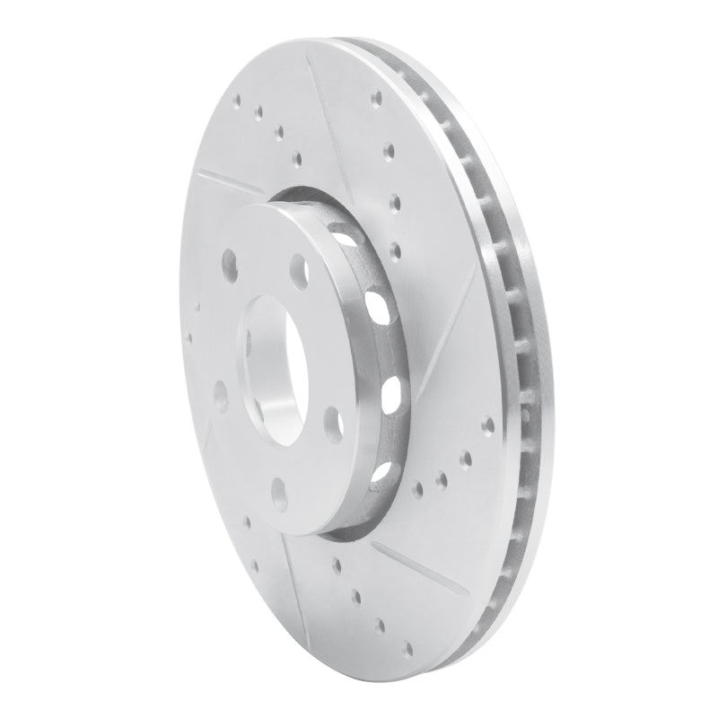 R1 92-08 Audi A6 Quattro Front Right Drilled & Slotted Silver Brake Rotor