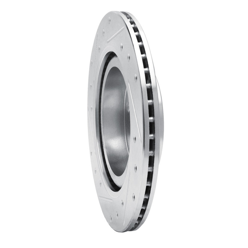 R1 16-25 Dodge Attitude (Mexico) Front Right Drilled & Slotted Silver Brake Rotor