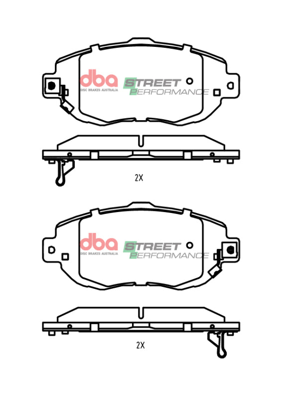 DBA 93-01 Toyota Supra JZ80 Front SP Performance Brake Pads