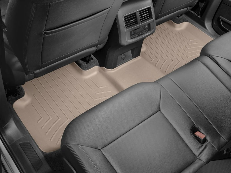WeatherTech 2018+ Volkswagen Atlas Rear FloorLiner - Tan (Fits Vehicles w/2nd Row Bench Seats)
