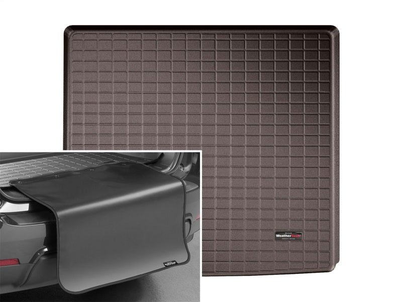 WeatherTech 2015+ Cadillac Escalade / Chevrolet Tahoe Cargo Liners w/Bumper Protector - Cocoa