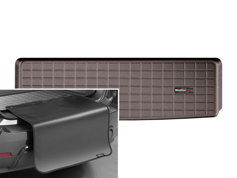 WeatherTech 2015+ GMC Yukon / Chevrolet Tahoe Cargo Liners With Bumper Protector - Cocoa
