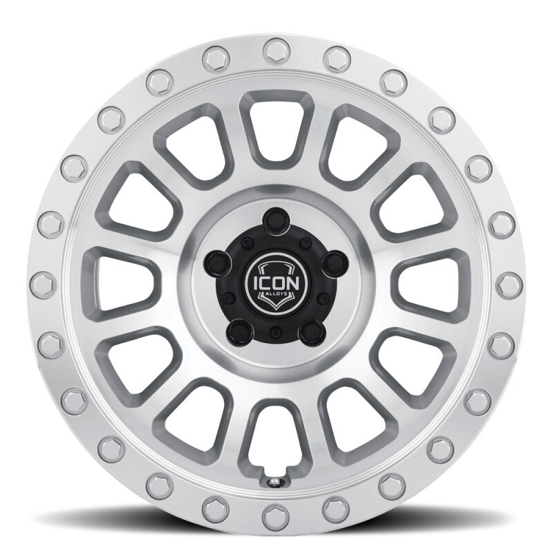 ICON Hulse 17 X 8.5 6 X 5.5 25mm Offset 5.75in BS Silver Machined