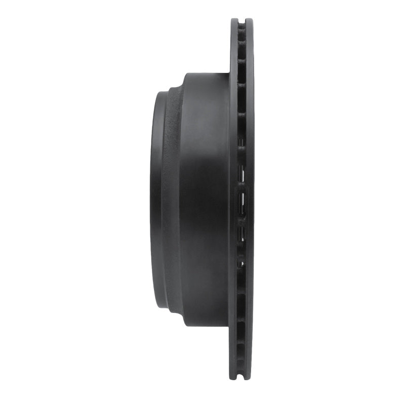 R1 92-04 Acura SLX Rear Left Drilled & Slotted Black Brake Rotor