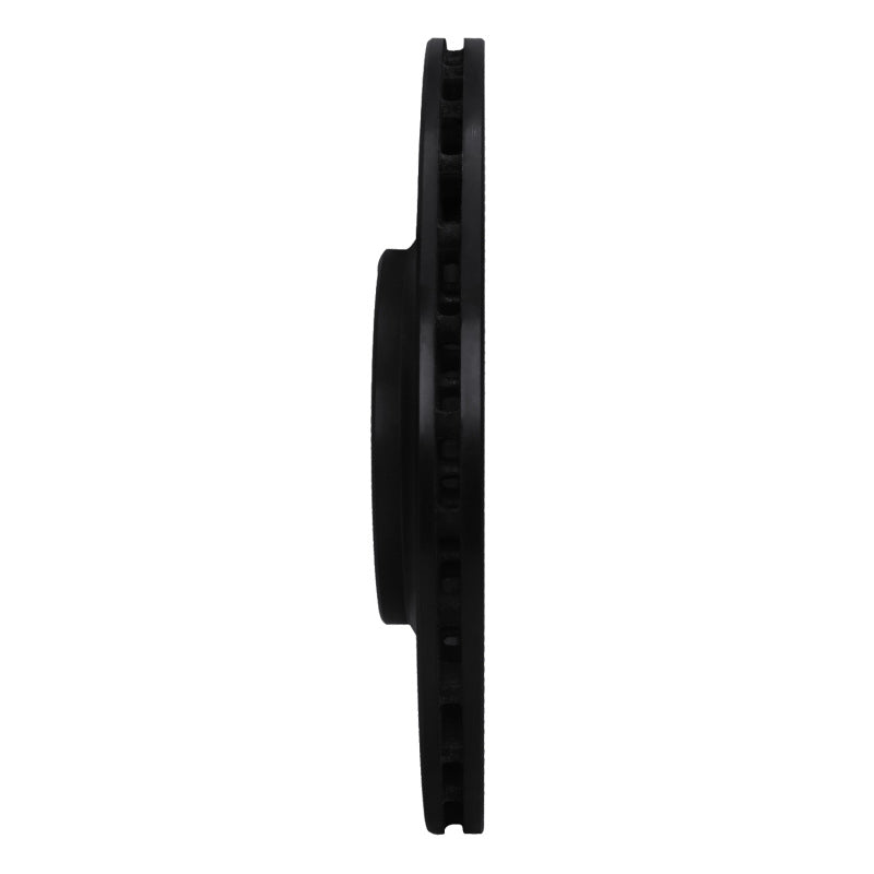 R1 07-11 Audi S6 Rear Left Drilled & Slotted Black Brake Rotor