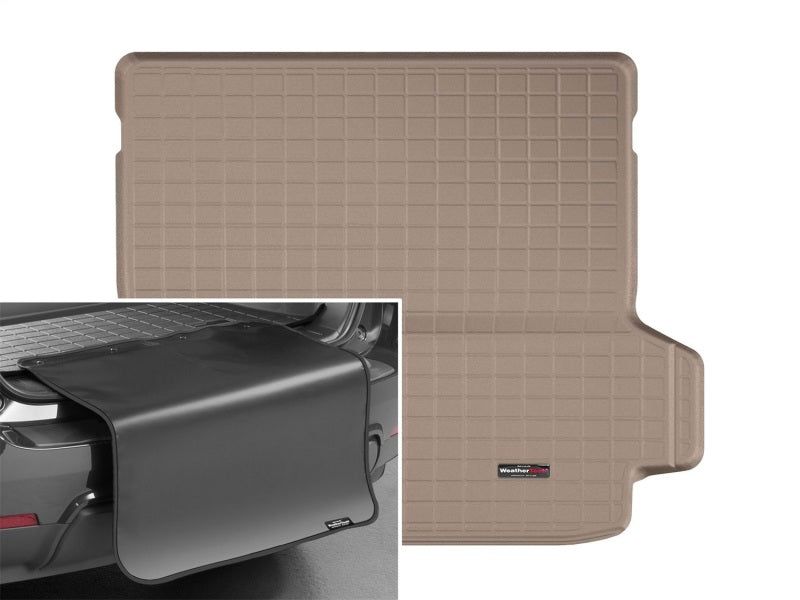 WeatherTech 2019+ Subaru Ascent (Trimming Req For Subwoofer) Cargo Liner w/ Bumper Protector - Tan