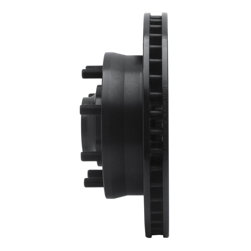 R1 93-95 Chevrolet G30 Front Left Drilled & Slotted Black Brake Rotor