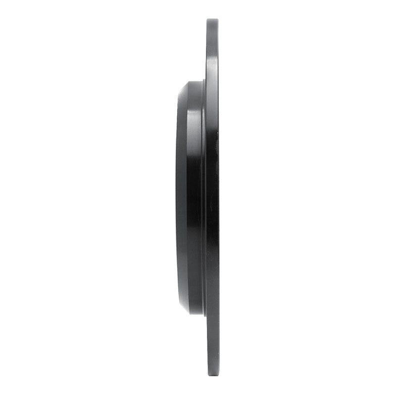 R1 05-19 Ford Five Hundred Rear Left Drilled & Slotted Black Brake Rotor