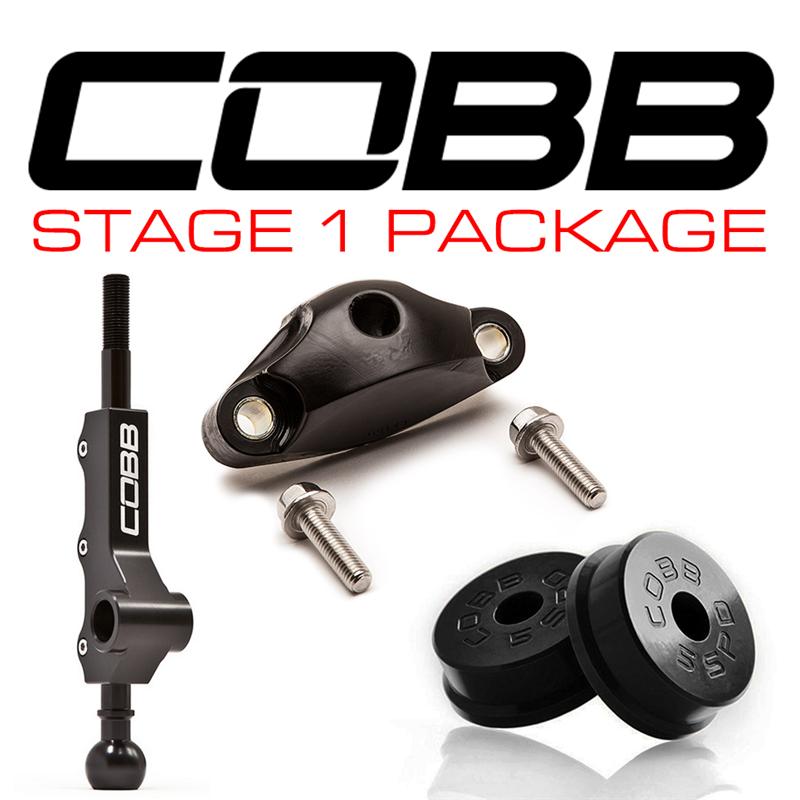 Cobb 13-18 Ford Focus ST / 16-18 Focus RS Stage 1+ Drivetrain Package (White w/Red Shift Knob)