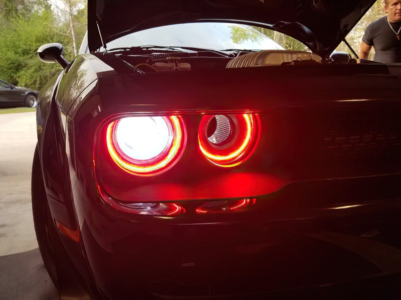 Oracle 15-23 Dodge Challenger LED Headlight Halo Kit - Red