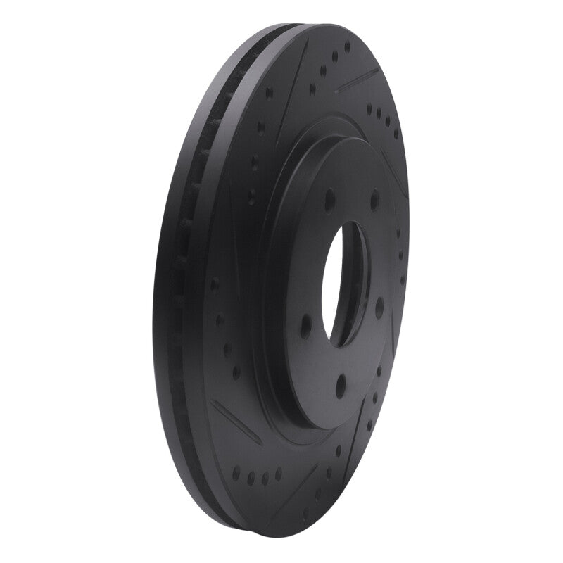 R1 94-01 Buick Regal Front Left Drilled & Slotted Black Brake Rotor