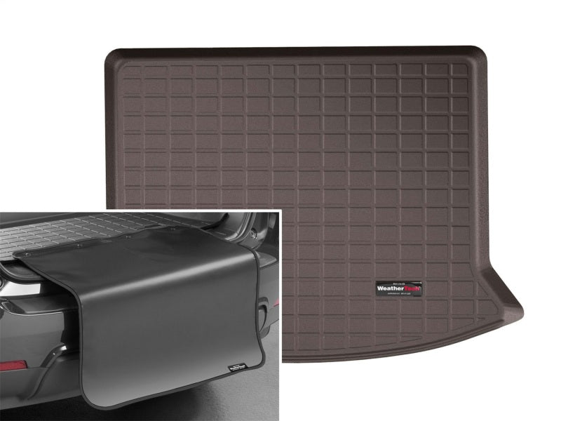 WeatherTech 2019+ Cadillac XT4 Cargo Liner w/ Bumper Protector - Cocoa