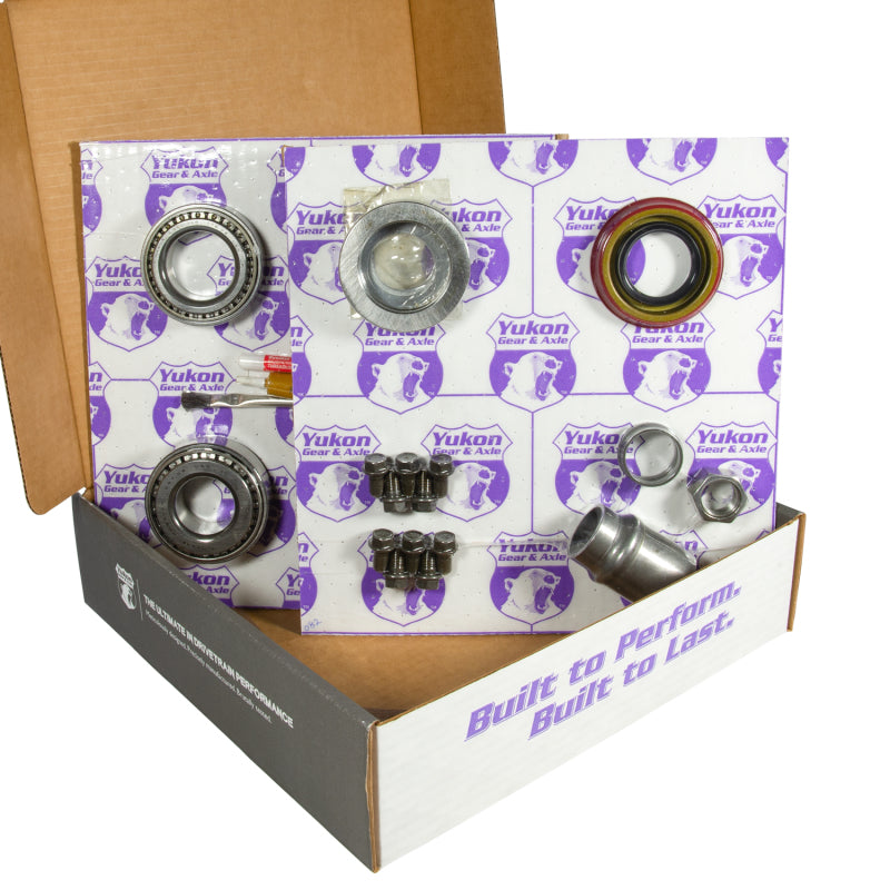 Yukon Gear 8.2in GM 3.55 Rear Ring & Pinion Install Kit 28 Spline Positraction 2.25in Axle Bearings
