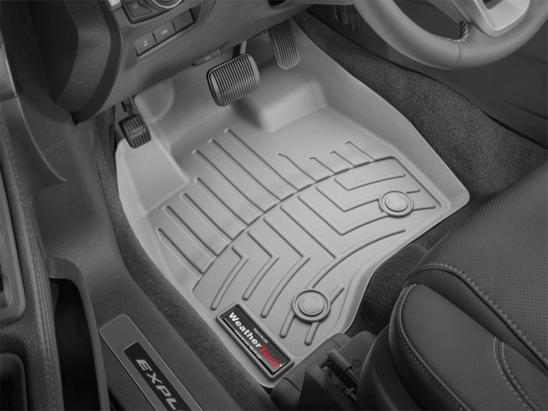 WeatherTech 2017+ Ford Explorer Front FloorLiner - Grey