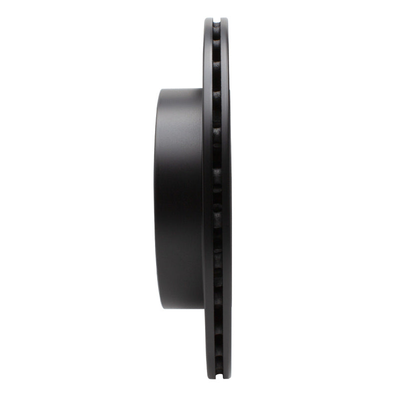 R1 18-25 Subaru WRX Rear Right Drilled & Slotted Black Brake Rotor