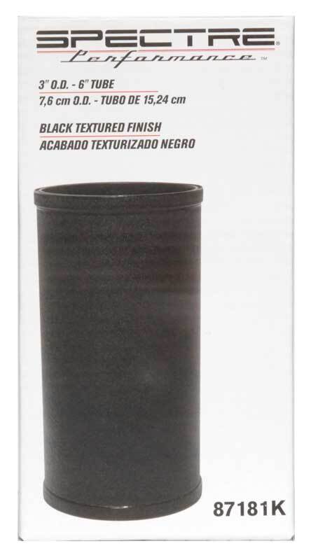 Spectre Tube Intake 3in od X 6inl - Black