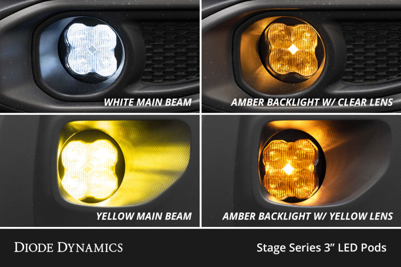 Diode Dynamics 2024+ Subaru Forester SS3 LED Sport Type Y Fog Light Kit - Yellow SAE