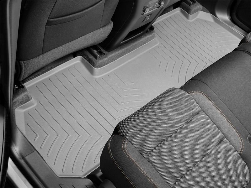 WeatherTech 2018+ Chevrolet Traverse Rear FloorLiner - Grey (Fits Vehicles w/2nd Row Bench Seats)
