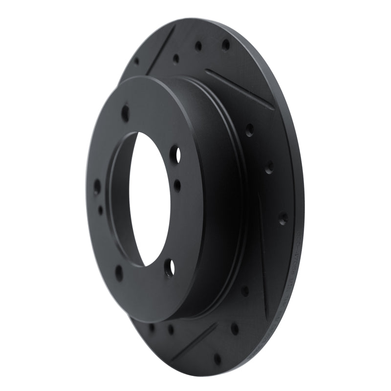 R1 83-98 Chevrolet Tracker Front Left Drilled & Slotted Black Brake Rotor
