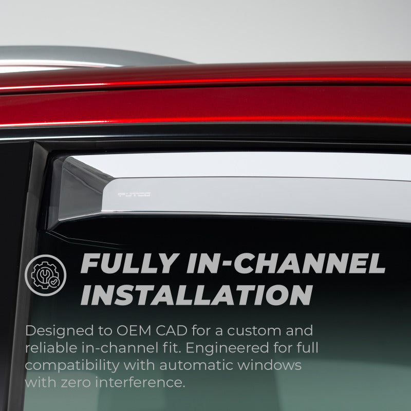 Putco 14-18 Chevy Silverado LD - 4 Door - Crew Cab Element Chrome Window Visors