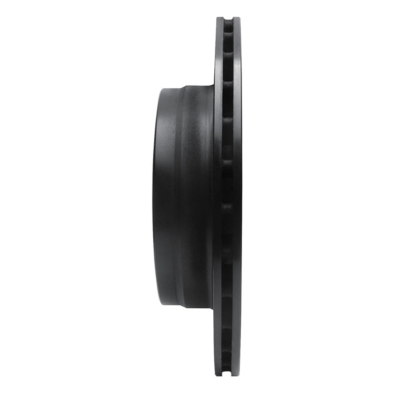 R1 95-06 Jaguar XJR Rear Right Drilled & Slotted Black Brake Rotor
