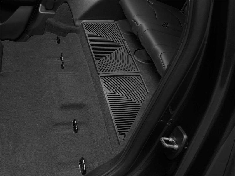 WeatherTech 2015+ Chevrolet Tahoe Rear Rubber Mats - Black