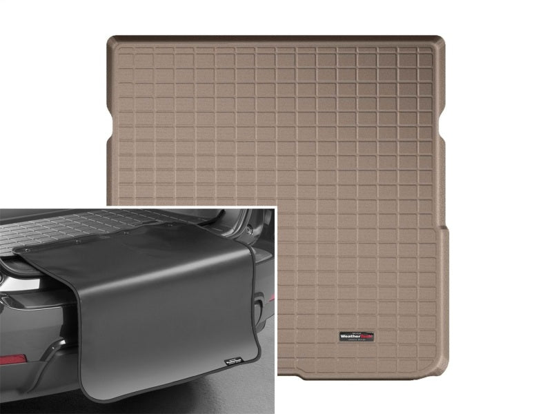 WeatherTech 16+ Honda Pilot Cargo Liner w/ Bumper Protector - Tan