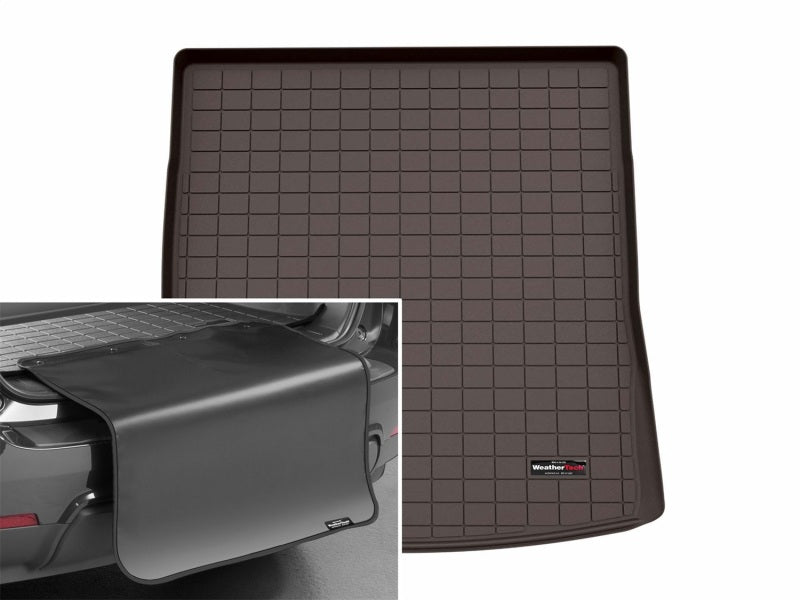 WeatherTech 2026 Cadillac Vistiq Trunk Cargo Liner w/Bumper Protector - Cocoa