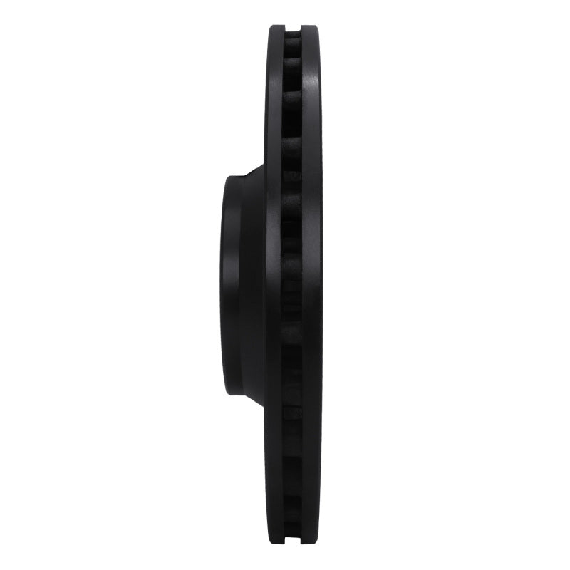 R1 05-11 Audi A6 Quattro Front Left Drilled & Slotted Black Brake Rotor