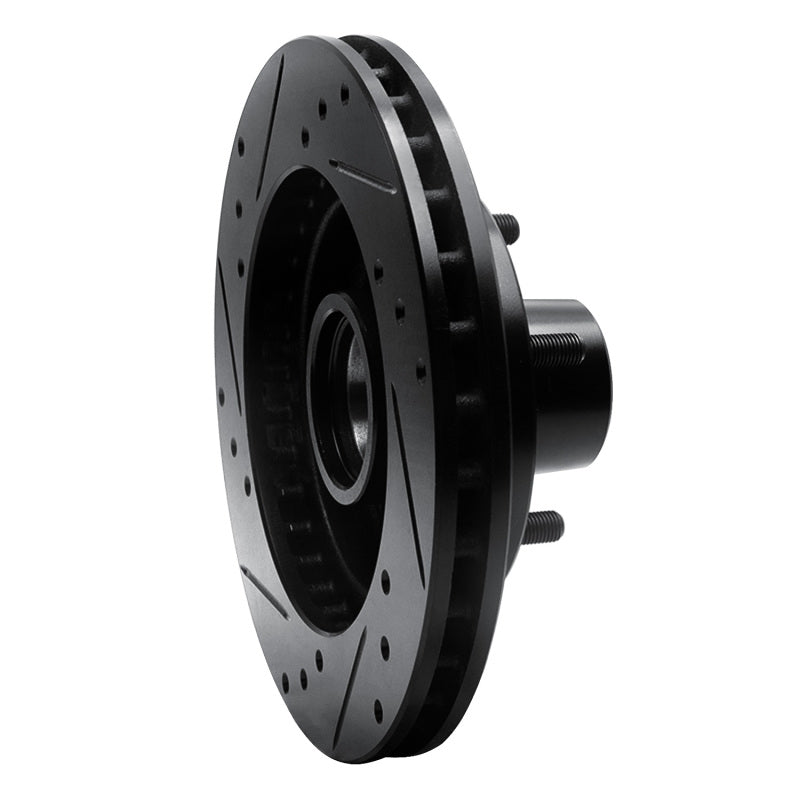R1 1982-1995 Buick Regal Front Right Drilled & Slotted Black Brake Rotor
