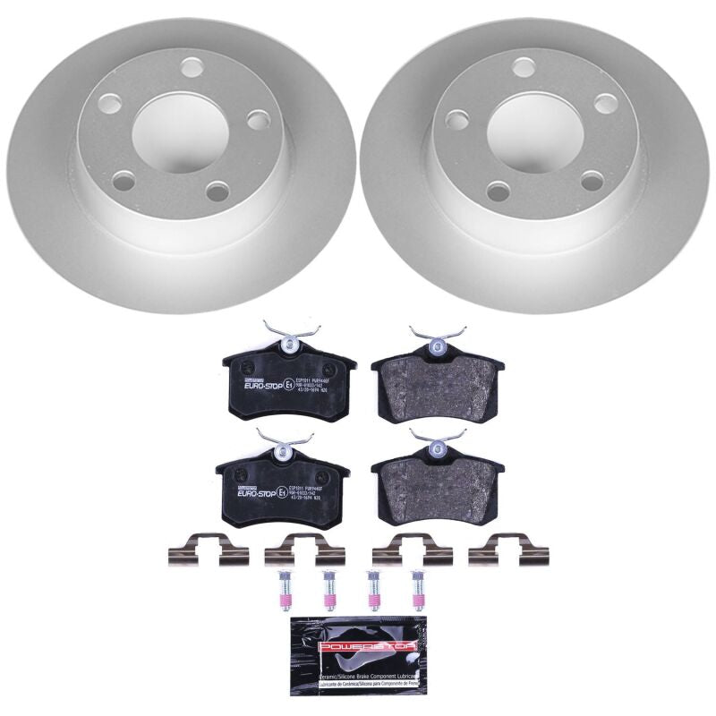 Power Stop 98-04 Audi A6 Quattro Rear Euro-Stop Brake Kit