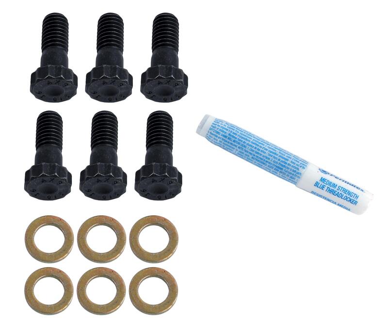 McLeod Bolt Kit 6 3/8-16 X 1.000in Chromoly - Black Oxide 9/16 Hex Head