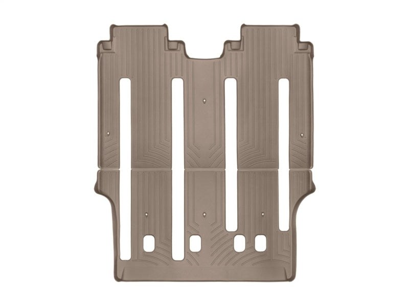 WeatherTech 2015+ Kia Sedona w/ 2nd Row Lounge Seats Rear FloorLiner - Tan (w/o Rear Entertainment)