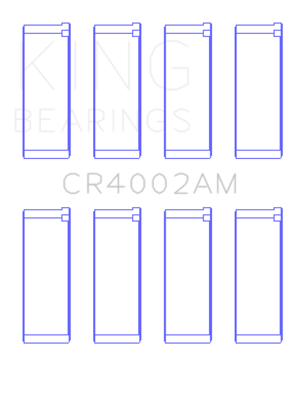 King Ford/Kia/Mazda DOHC 16 Valve/SOHC 16 Valve/SOHC 8 Valve Rod Bearing Set - Size STD