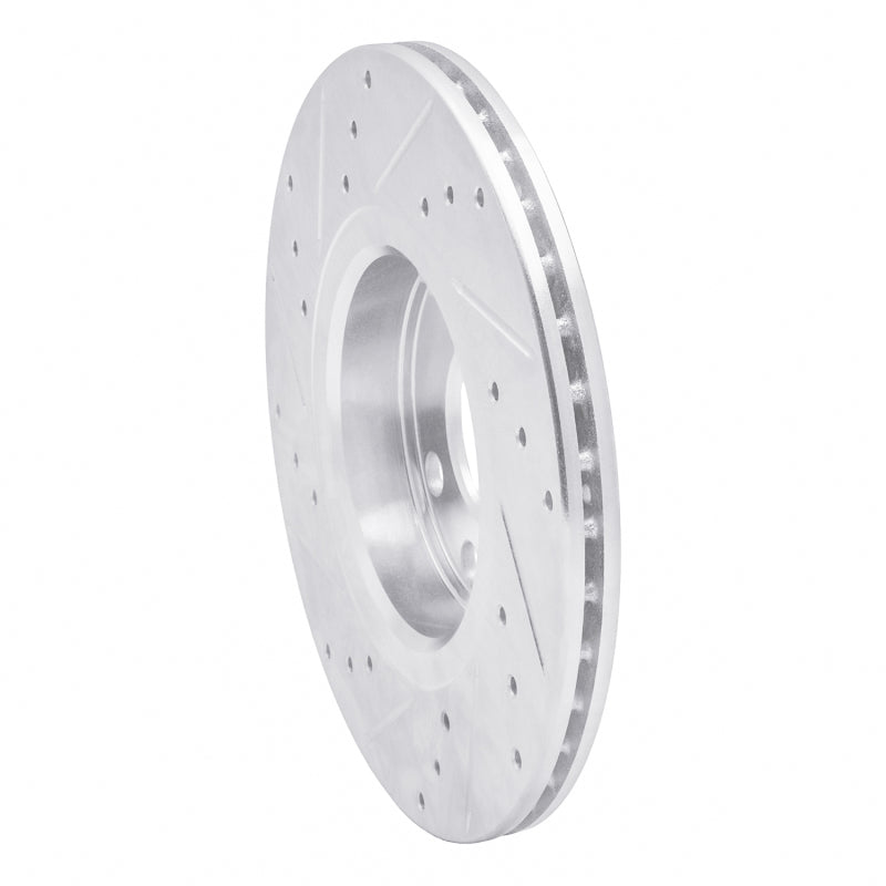 R1 06-10 Fiat Punto (Mexico) Front Right Drilled & Slotted Silver Brake Rotor