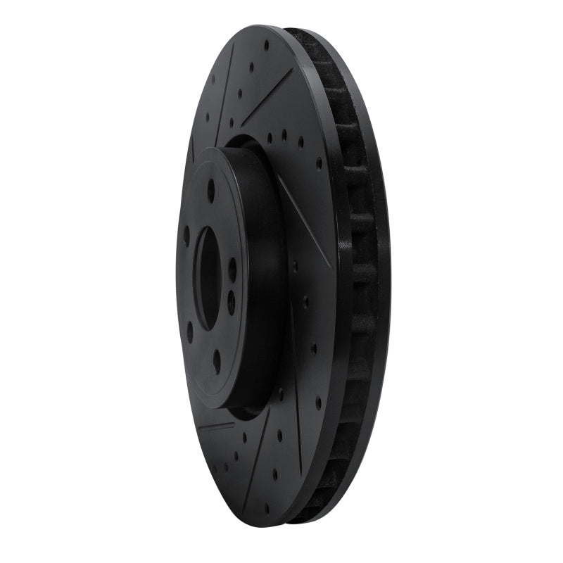 R1 19-26 Mercedes-Benz A220 Front Left Drilled & Slotted Black Brake Rotor