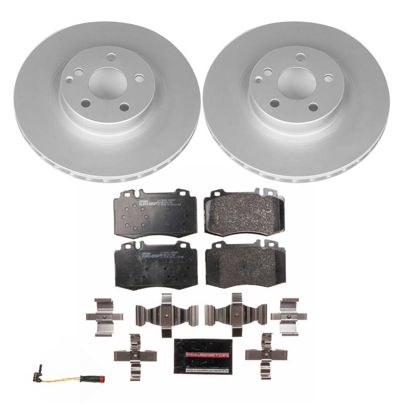 Power Stop 07-09 Mercedes-Benz E550 Front Euro-Stop Brake Kit