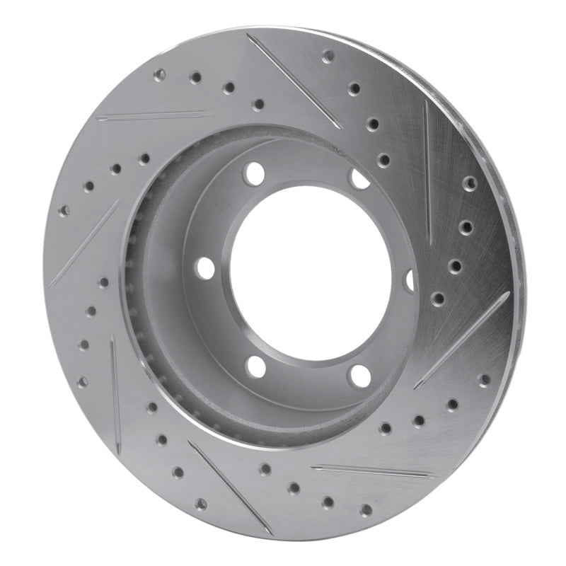 R1 95-04 Toyota 4Runner Front Left Drilled & Slotted Silver Brake Rotor