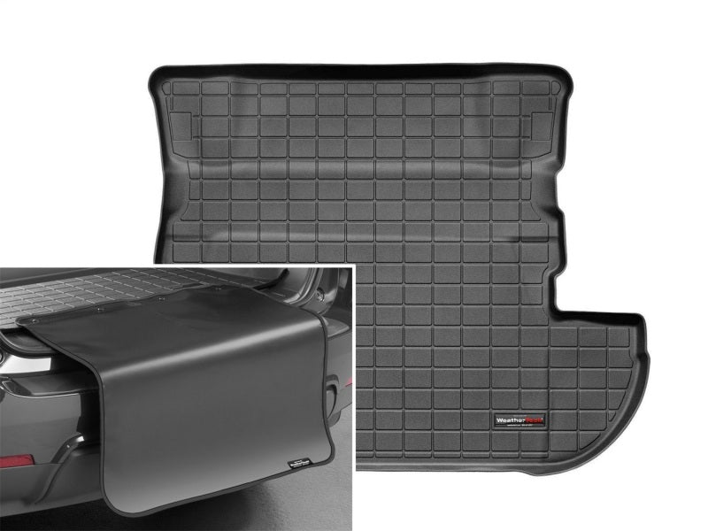 WeatherTech 07-13 Mitsubishi Outlander Cargo Liner w/ Bumper Protector-Black (Not w/3rd Row Seating)