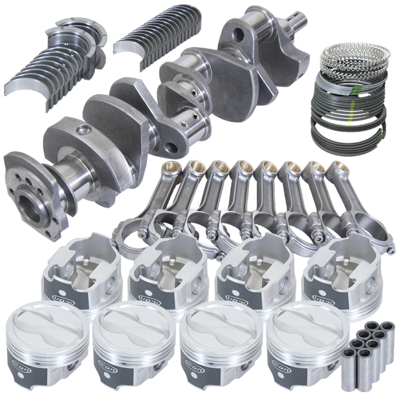 Eagle Chevy LT1350 1Pc 3.750in Crank 5.700in I-Beam Rods -18cc 4.040in Pistons Rotating Assembly