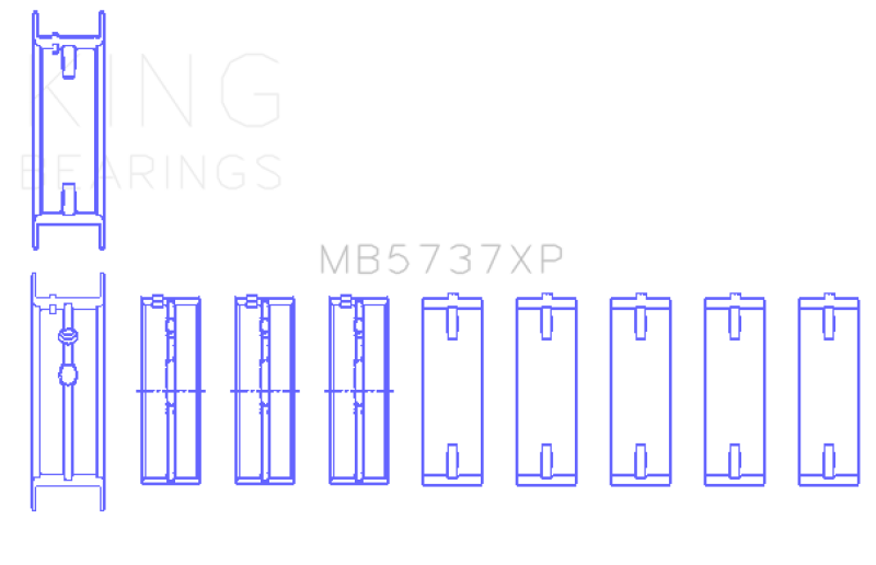 King Engine Bearings Main Bearings For GM 231 CI V6 OHV