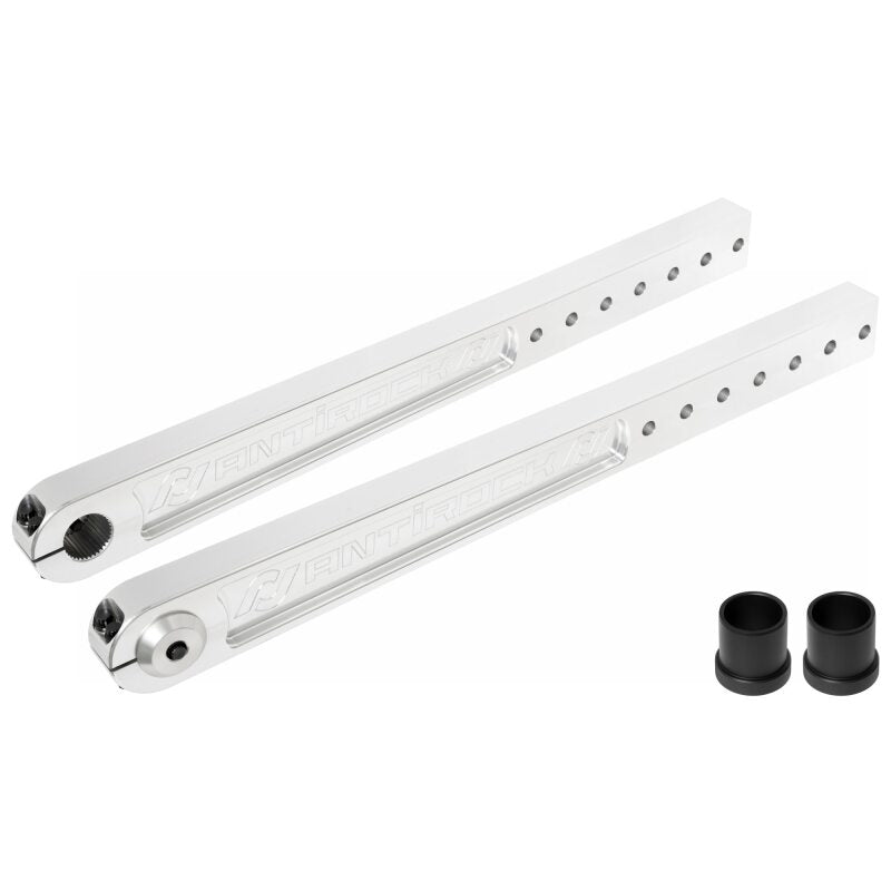 RockJock Billet Aluminum Antirock Pre-Runner Sway Bar Arms (33.67in OAL 35 spline) w/ Hardware