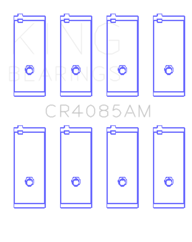 King Engine Bearings Toyota 2T/3T/3T-G/4T-G Connecting Rod Bearing Set - Size STD