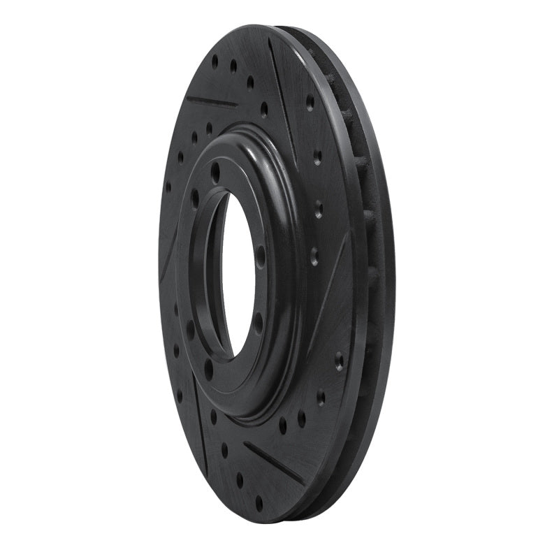 R1 92-04 Hummer H1 Front/Rear Right Drilled & Slotted Black Brake Rotor