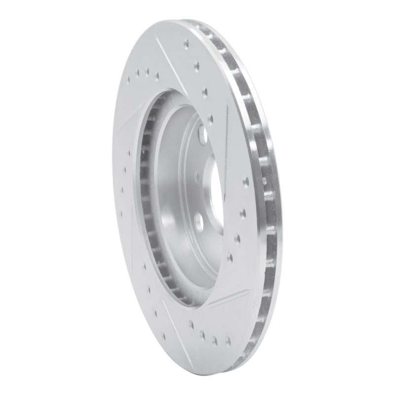 R1 92-95 Toyota Paseo Front Left Drilled & Slotted Silver Brake Rotor