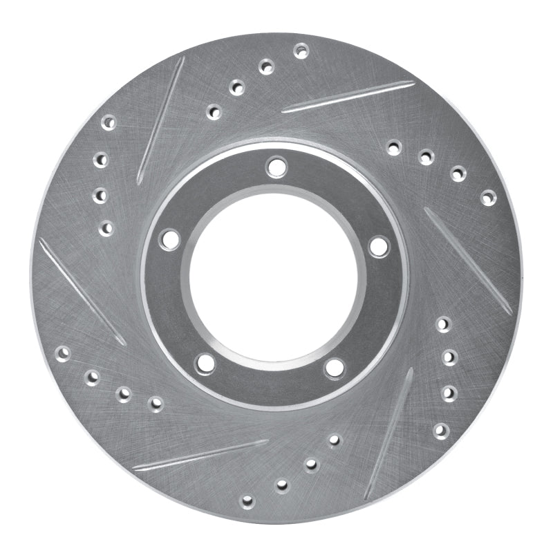 R1 89-08 Toyota Hilux (Mexico) Front Left Drilled & Slotted Silver Brake Rotor