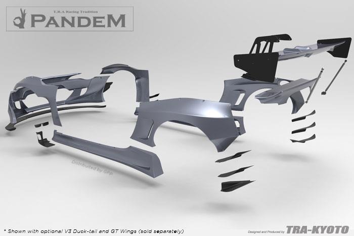 GReddy Scion FR-S Pandem Wide Body V3 Side Canards