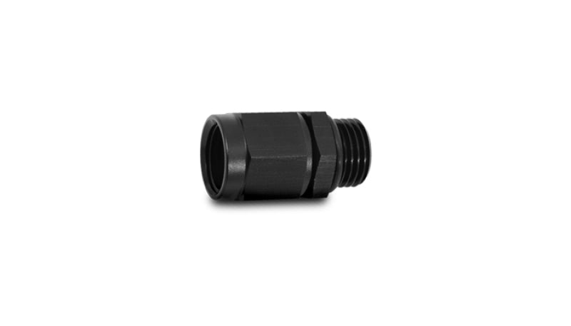 Vibrant -6AN Female to -10 ORB Swivel Adapter w/ O-Ring - Anodized Black