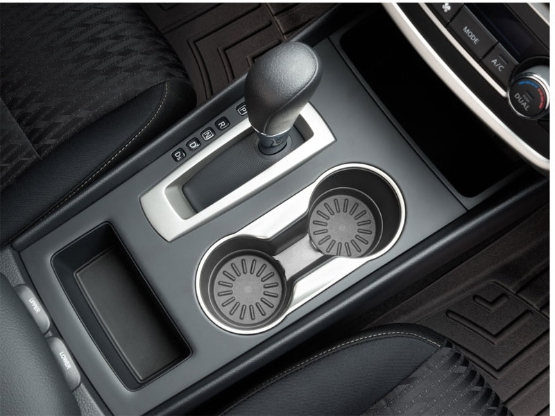 WeatherTech Car Coasters (2 Small x 3-1/8in. & 2 Large x 3-7/16in.) - 4pk - Black