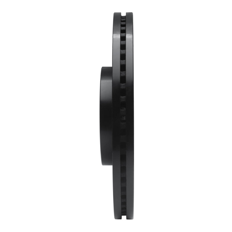 R1 07-15 Ford Edge Front Right Drilled & Slotted Black Brake Rotor